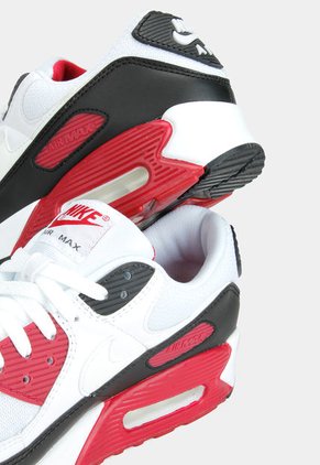 Tenis Lifestyle Blanco-Negro-Rojo Nike Air max 90