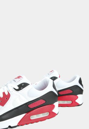 Tenis Lifestyle Blanco-Negro-Rojo Nike Air max 90