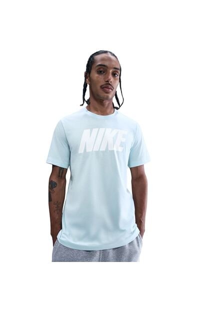 Camiseta Nike M Nsw Tee Block1 Fs Hombre-Azul