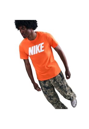 Camiseta Nike M Nsw Tee Block1 Fs Hombre-Naranja