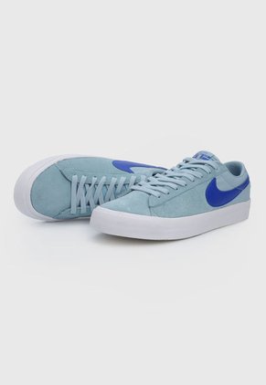 Tenis Skateboarding Celeste-Azul-Blanco Nike SB Zoom Blazer Low Pro GT
