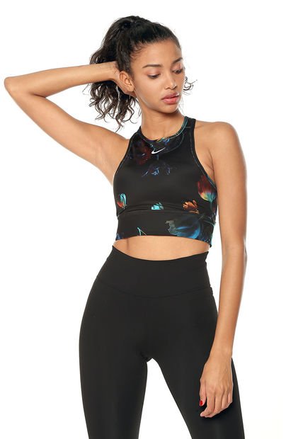 Top Negro-Multicolor Nike BRA FLORAL PRT - Compra Ahora | Dafiti Colombia
