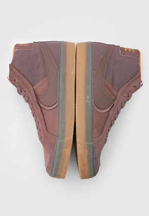 Tenis Skateboarding Taupe-Miel-Naranja Nike SB Zoom Blazer Mid Premium Plus