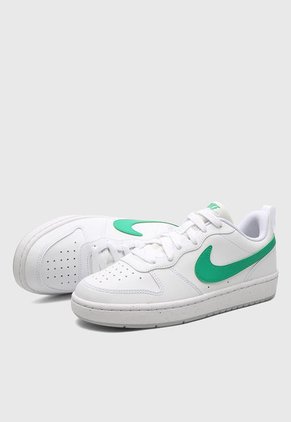 Tenis Lifestyle Blanco-Verde Nike Court Borough Low Recraft