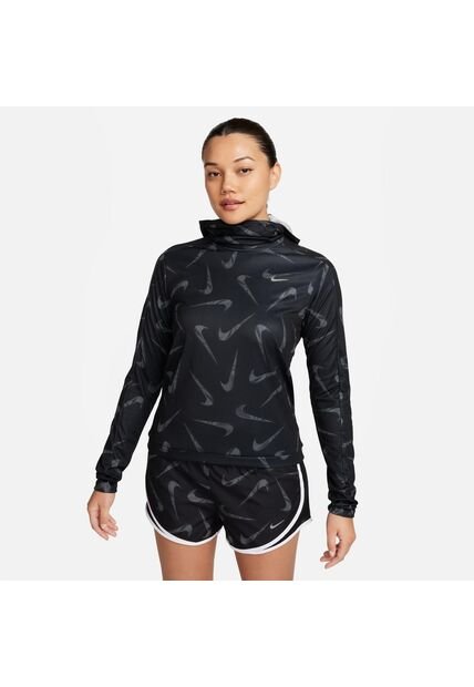 Chaqueta Deportiva Mujer Nike Df Swsh Prnt Pacer Negro