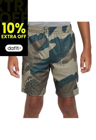 Pantaloneta Nike Dri Fit Club Camo Niños-Verde Camuflado Nike