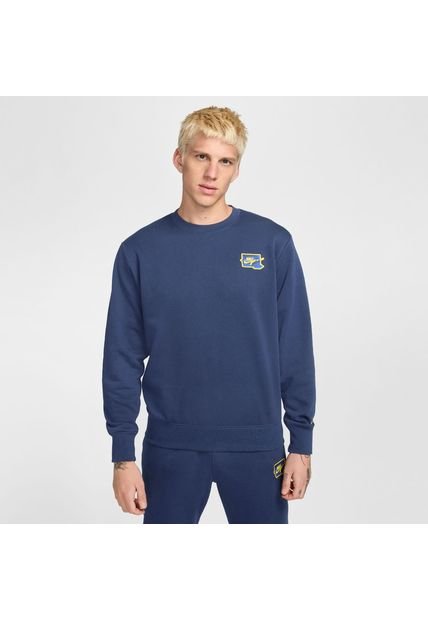 Buzo Hombre Nike Club Azul