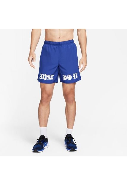 Pantaloneta Deportiva Hombre Nike Df Challenger 7In Azul