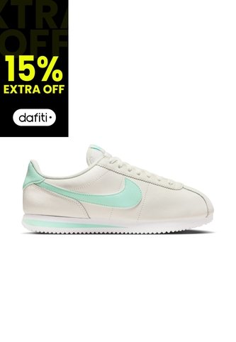 Tenis Nike Cortez Mujer-Blanco/Celeste Nike