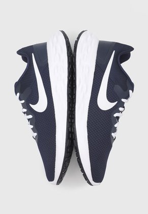 Tenis Running Azul Navy-Blanco Nike Revolution 6 NN