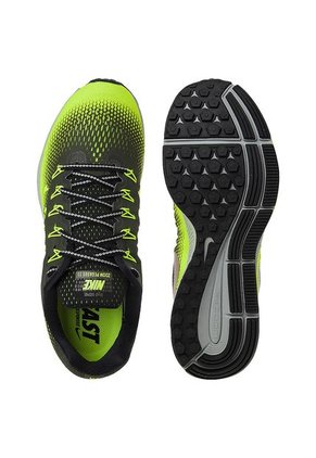 Running Negro-Verde neón Nike Zomm Pegasusu 33