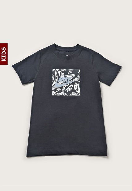 Camiseta Negro-Blanco-Gris Nike Sportswear