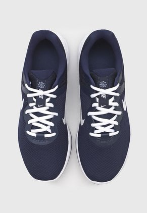 Tenis Running Azul Navy-Blanco Nike Revolution 6 NN