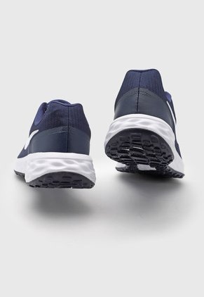 Tenis Running Azul Navy-Blanco Nike Revolution 6 NN