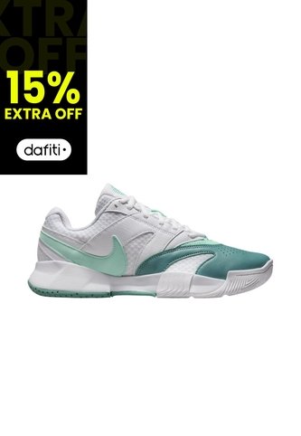 Tenis Nike Court Lite 4 Hc Mujer-Blanco/Verde Nike