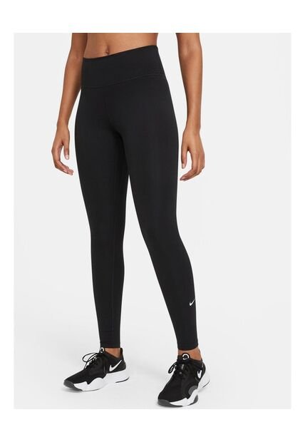 Leggins Mujer Nike One Dry-Fit Medium-Rise Tight - Negro
