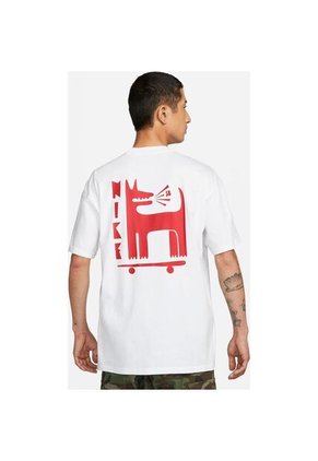 Camiseta Hombre Nike Sb Tee Lc Barking - Blanco