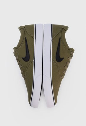 Tenis Skateboarding Verde Oliva-Blanco-Negro Nike SB Chron 2 CNVS