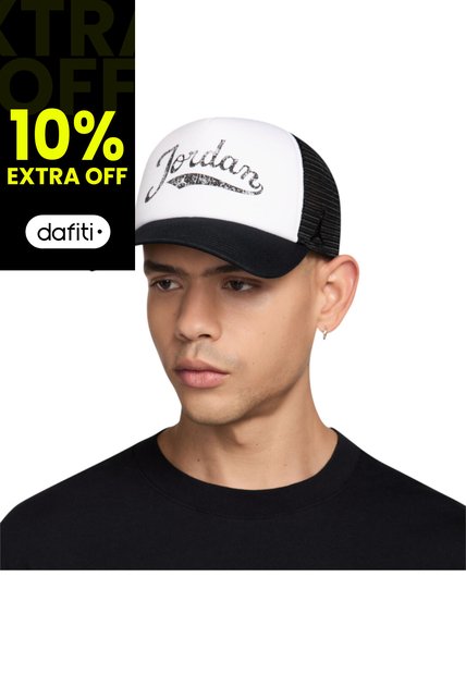 Gorra Nike Jordan Rise Hombre-Blanco/Negro