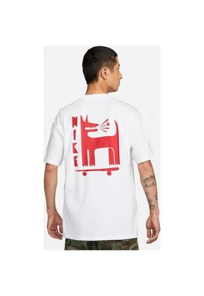 Camiseta Hombre Nike Sb Tee Lc Barking - Blanco
