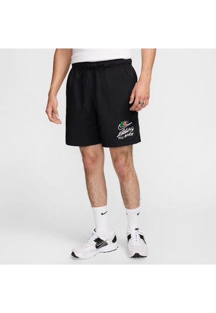Pantaloneta Hombre Nike Club Negro