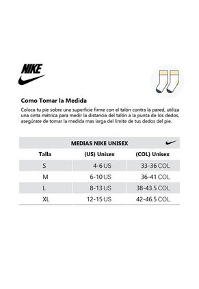 Medias Nike W Nk Everyday Ltwt Foot 3Pr-Negro