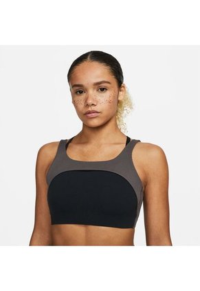 Top Mujer Nike Yoga Indy Light-Support Bra - Gris Oscuro