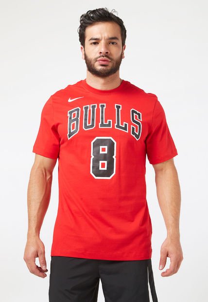 Camiseta Rojo-Negro-Blanco Nike Chicago Bulls