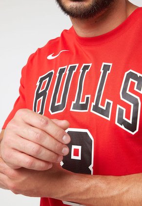 Camiseta Rojo-Negro-Blanco Nike Chicago Bulls