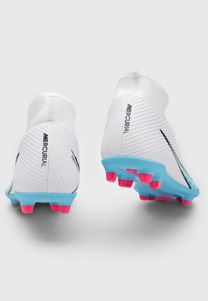 Guayo Blanco-Celeste-Negro-Fucsia Nike Superfly 9 Club FG/MG