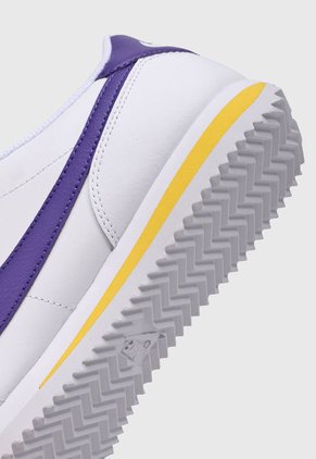 Tenis Lifestyle Blanco-Violeta-Amarillo NIKE Cortez