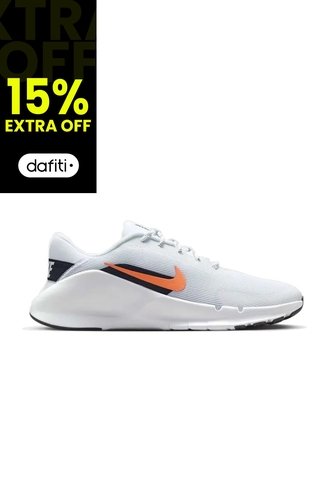 Tenis Nike Flex Train Hombre-Blanco/Naranja Nike
