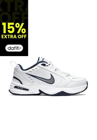 Tenis Nike Air Monarch Iv-Blanco/Azul Nike