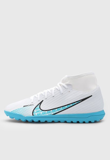 Guayo Blanco-Turquesa-Negro Nike Superfly 9 Club TF