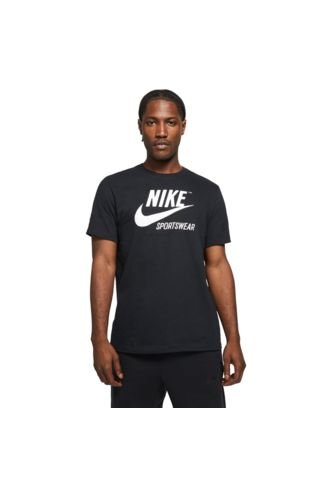 Camiseta Nike M Nsw Tee Crew Archive Fs Hombre-Negro Nike