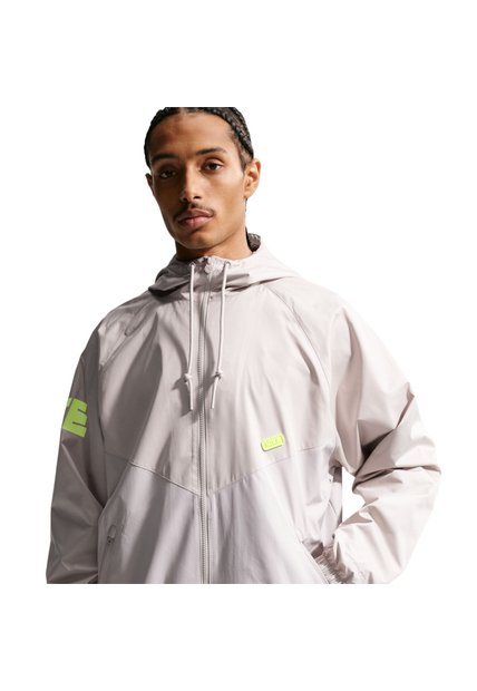 Chaqueta Nike Windrunner Hombre-Gris Crema