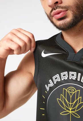 Esqueleto Negro-Amarillo-Blanco Nike Golden State Warriors City Edition