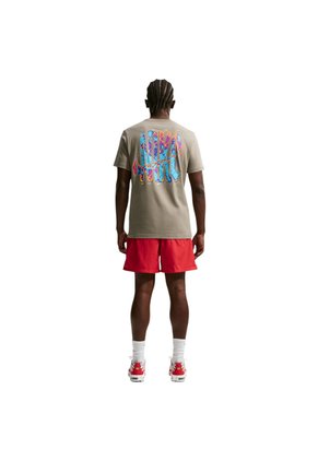 Pantaloneta Nike Club Flow Hombre-Rojo