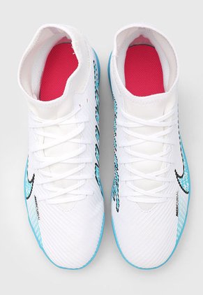 Guayo Blanco-Turquesa-Negro Nike Superfly 9 Club TF