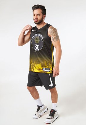 Esqueleto Negro-Amarillo-Blanco Nike Golden State Warriors City Edition