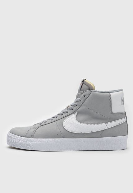 Bota Lifestyle Gris-Blanco-Naranja  Nike SB Zoom Blazer Mid