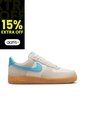 Tenis Nike Air Force 1 07 Lv8 Ess-Gris/Azul de Nike