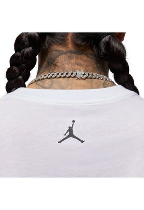 Camiseta Nike M J Flt Ess Aj1 Ss Crew Hombre-Blanco