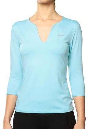 Buzo Azul Turquesa Nike Pure Ls Top