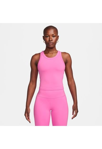Camiseta Mujer Nike One Fitted Rosa