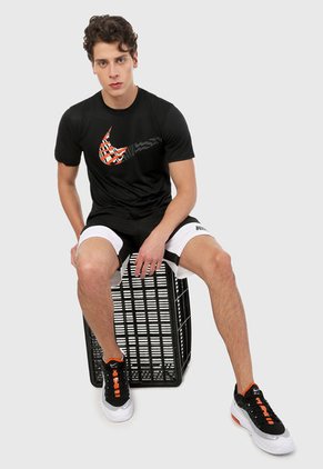 Pantaloneta Blanco-Negro Nike