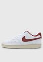 Tenis Lifestyle Blanco-Vino Tinto-Marfil Nike Court Vision Low NN de Nike