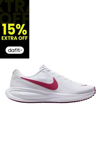 Tenis Nike W Revolution 8 Mujer-Blanco/Rojo Nike