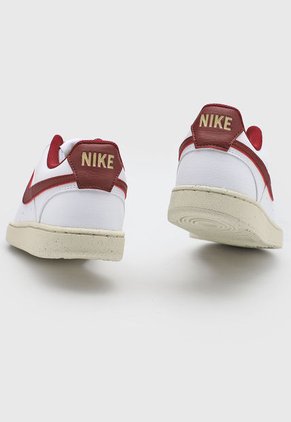 Tenis Lifestyle Blanco-Vino Tinto-Marfil Nike Court Vision Low NN