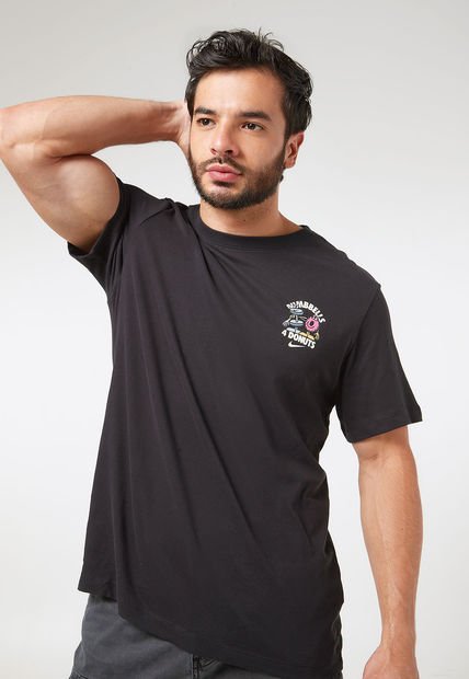 Camiseta Negro-Multicolor Nike Dumbbells And Donuts Dri-FIT